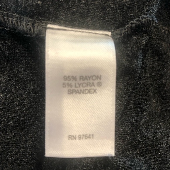 J Jill Wearever Collection Career Charcoal Tie Front Knee Length Dress Medium - Picture 8 of 10